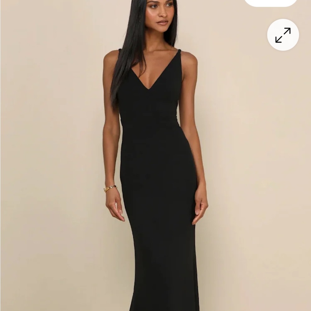 Lulu's Black Maxi Dress
